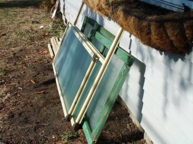 Make for today: frames for curb harvested shower doors. 